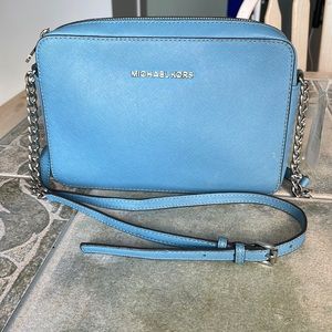 Michael Kors Jet Set Travel  Saffiano Leather Crossbody Bag